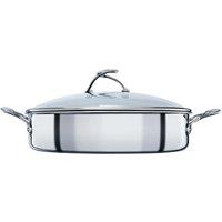 Circulon Stainless Steel Induction Hybrid Non-stick Sauteuse Pan & Lid - 30Cm 4.7L, Silver