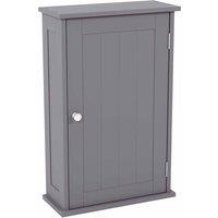 Vida Designs Bath Vida Priano Bathroom Cabinet Single Wall Mounted Storage Cupboard Shelf Grey, Grey