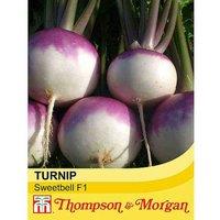 Thompson & Morgan Turnip Sweetbell (sc9-303) F1 Hybrid 1 Seed Packet (100 Seeds), Purple