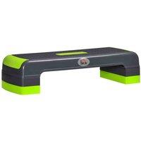 Homcom Aerobic Step Three-level Adjustable Exercise Stepper For Home, Office, Grey