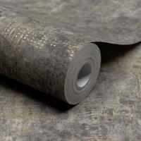 Paul Moneypenny Charcoal Anethe Texture Textile Textured Wallpaper For Grandeco, Grey