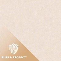 Grandeco Boutique Pure & Protect Cirrus Woven Linen Textured Antibacterial Wallpaper Pale Pink, Pink