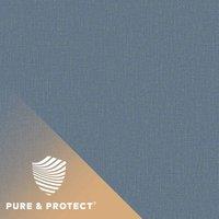 Grandeco Boutique Pure & Protect Cirrus Woven Linen Textured Antibacterial Wallpaper Denim Blue, Blue