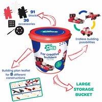 Clics Clic And Play Fire Edition Bucket - 127 Pieces, Multi