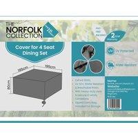 Norfolk Collection 4 Seater Dining Cover L195Cm X W195Cm X H80Cm, Grey