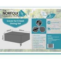 Norfolk Collection 6 Seater Dining Cover L210Cm X W130Cm X H80Cm, Grey