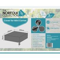Norfolk Collection Mini Corner Cover L220Cm X W215Cm X H70Cm, Grey