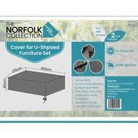Norfolk Collection U Shaped Cover L295Cm X W215Cm X H75Cm, Grey