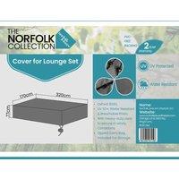 Norfolk Collection 3 Seater Sofa Set Cover L320Cm X W170Cm X H77Cm, Grey