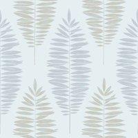 BOUTIQUE NWG LUCIA DUCK EGG WALLPAPER, Blue