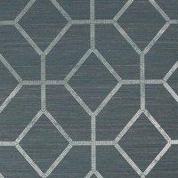 BOUTIQUE ASSCHER GEO TEAL WALLPAPER, Green