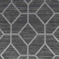 BOUTIQUE ASSCHER GEO ONYX WALLPAPER, Black
