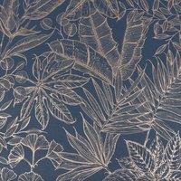 BOUTIQUE PARADISE SAPPHIRE WALLPAPER, Blue
