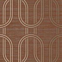 BOUTIQUE INDULGENT GEO RUBY WALLPAPER, Red