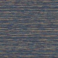 BOUTIQUE CHUNKY HORIZONTAL WEAVE INDIGO WALLPAPER, Blue