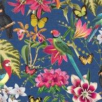 ENVY PARADISO DEEP NAVY WALLPAPER, Blue