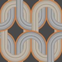 ENVY IN THE LOOP CHOC ORANGE WALLPAPER, Orange