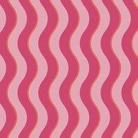 ENVY MAKING WAVES RASPBERRY / TANGERINE WALLPAPER, Pink