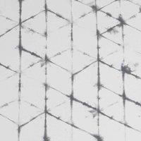 FRESCO TIE-DYE GEO MONO WALLPAPER, White