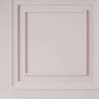 FRESCO WOOD PANEL BLUSH WALLPAPER, Pink