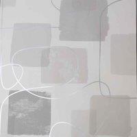 FRESCO ABSTRACT LINES GREY WALLPAPER, Grey