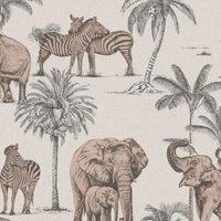 FRESCO KENYA ROSE GOLD WALLPAPER, Cream