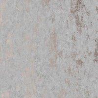 SUBLIME DISTRESSED TEXTURE GREY ROSE GOLD WALLPAPER, Grey
