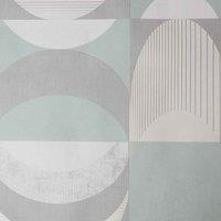 SUBLIME SEAMLESS GEO - MINT WALLPAPER, Green