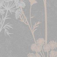 SUPERFRESCO COLOURS COW PARSLEY GREY / ROSE GOLD WALLPAPER, Multi