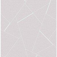 SUPERFRESCO COLOURS QUARTZ FRACTAL GREY WALLPAPER, White