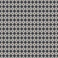 SUPERFRESCO COLOURS LUXE OGEE BLACK / SILVER WALLPAPER, Black