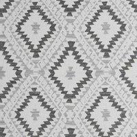 SUPERFRESCO COLOURS AZTEC GEO MONO WALLPAPER, Grey