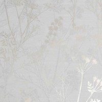 SUPERFRESCO COLOURS HEDGEROW GREY / PALE GOLD WALLPAPER, Grey