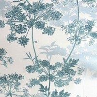 SUPERFRESCO COLOURS MEADOW TEAL WALLPAPER, Blue