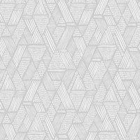 SUPERFRESCO EASY ETHNIC STITCH GREY WALLPAPER, Grey