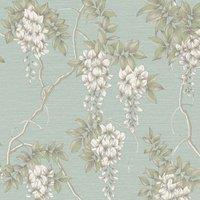 SUPERFRESCO EASY WISTERIA - DUCK EGG WALLPAPER, Blue