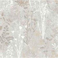 SUPERFRESCO EASY ORGANICS CHAMPAGNE WALLPAPER, White