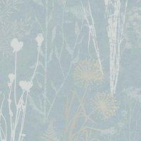 SUPERFRESCO EASY ORGANICS DUCK EGG WALLPAPER, Blue