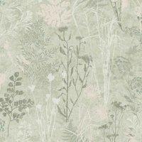 SUPERFRESCO EASY ORGANICS SAGE WALLPAPER, Green