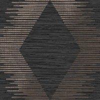SUPERFRESCO EASY SERENITY GEO BLACK/ROSE GOLD WALLPAPER, Black