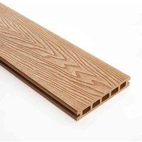 Triton Teak Composite Decking Kit 5m x 5m 25spm, Brown