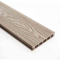 Triton Natural Composite Decking Kit 5m x 5m 25spm, Brown