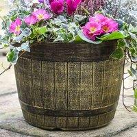 Thompson & Morgan Whisky Barrel Planter - 1 Patio Pot