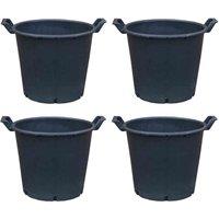 Thompson & Morgan 30L Heavy Duty Large Pot - 4 x Planter, Black