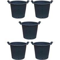 Thompson & Morgan 30L Heavy Duty Large Pot - 5 x Planter, Black