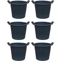 Thompson & Morgan 30L Heavy Duty Large Pot - 6 x Planter, Black