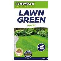 Thompson & Morgan Chempak Lawn Green Fertiliser 750g Pack x 2, Green