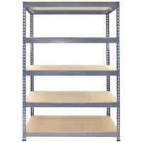 Monster Racking 3 X Q-rax Grey Metal Racking Units 120 X 50 X 180Cm, Blue