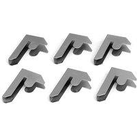 Monster Racking Galwix Bay Connectors 6 Pack , Silver