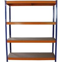 Monster Racking S-rax Warehouse Storage Shelving Blue Orange 150Cm W 50Cm D, Blue